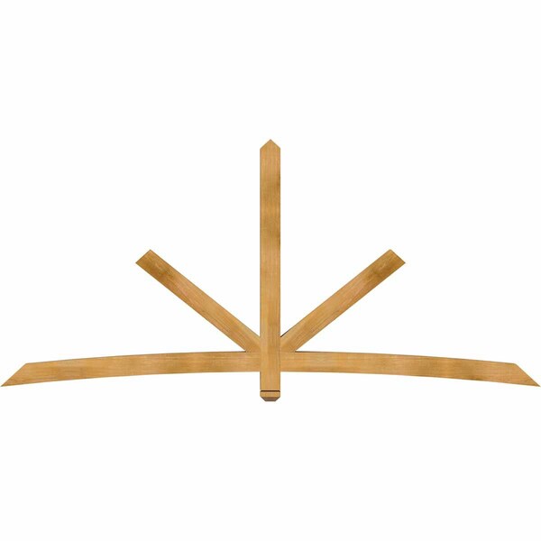 Ekena Millwork Alberta Rough Sawn Timber Gable Bracket, Western Red Cedar, 108"W x 49"H x 4"D x 4"F, 11/12 Pitch GBW108X49X0404ALB00RWR - main